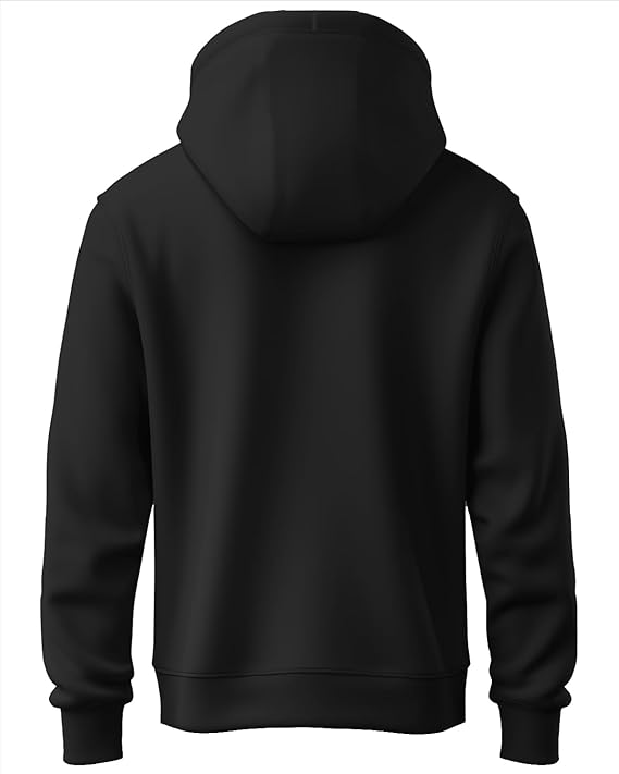 Women's Black Hoodie with 'Always Smile' Print, Cotton