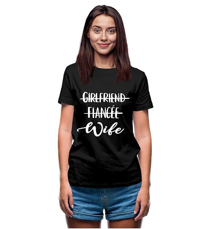 Boyfriend to Husband & Girlfriend to Wife Couple T-Shirt Set