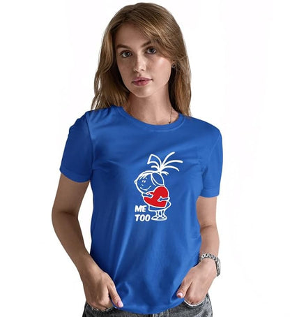 Love You  Me Too Graphic Print Couple T-Shirt
