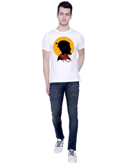 Bold Marathi Graphic Print Men’s T-Shirt – Desi Typography Cotton Tee