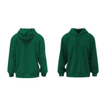 Plain Solid Cotton Hooded Sweatshirt - Clori