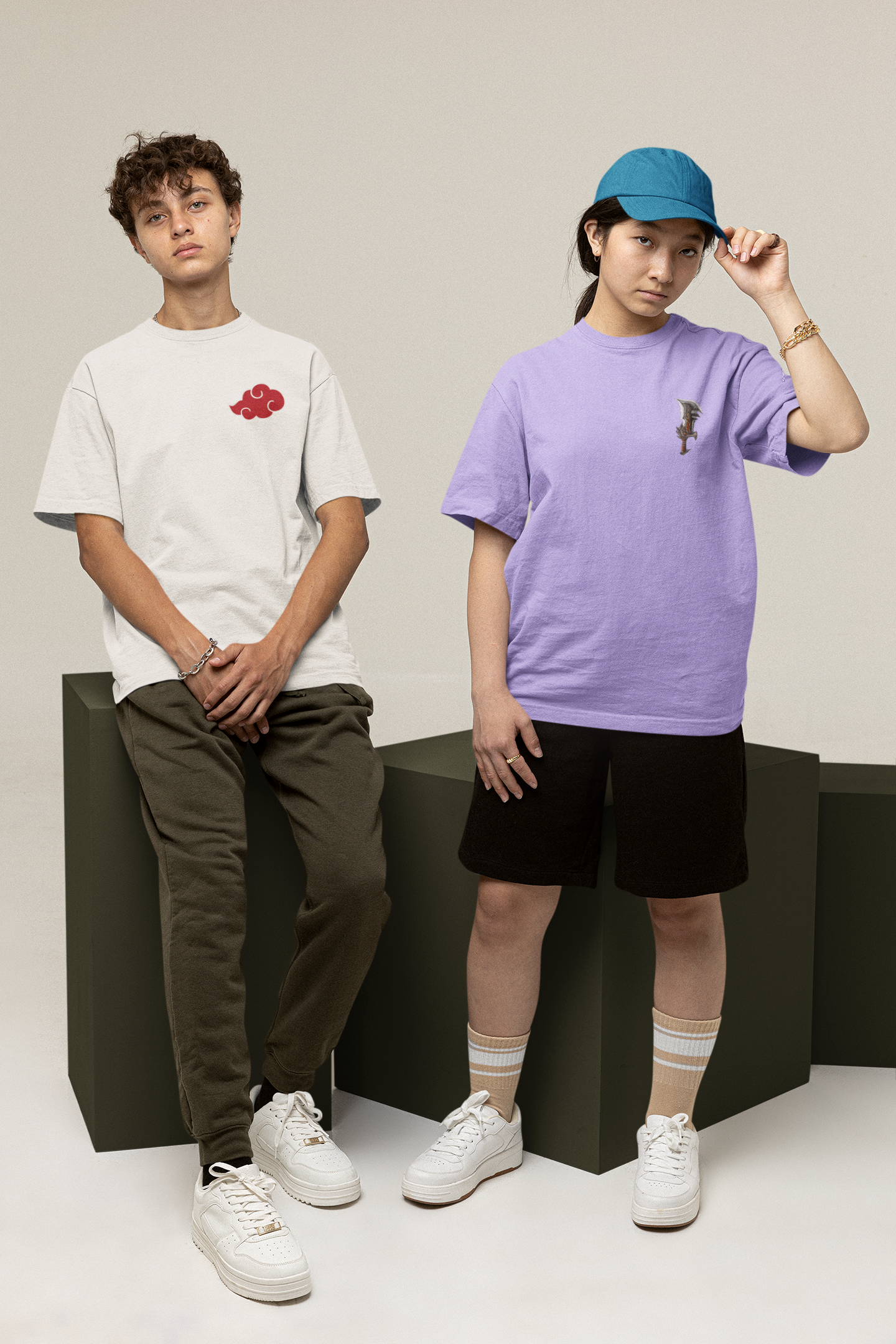 Anime Oversized Men's Cotton T-shirt