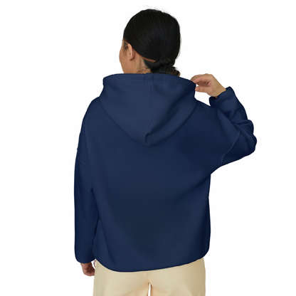 Plain Solid Cotton Hooded Sweatshirt - Clori