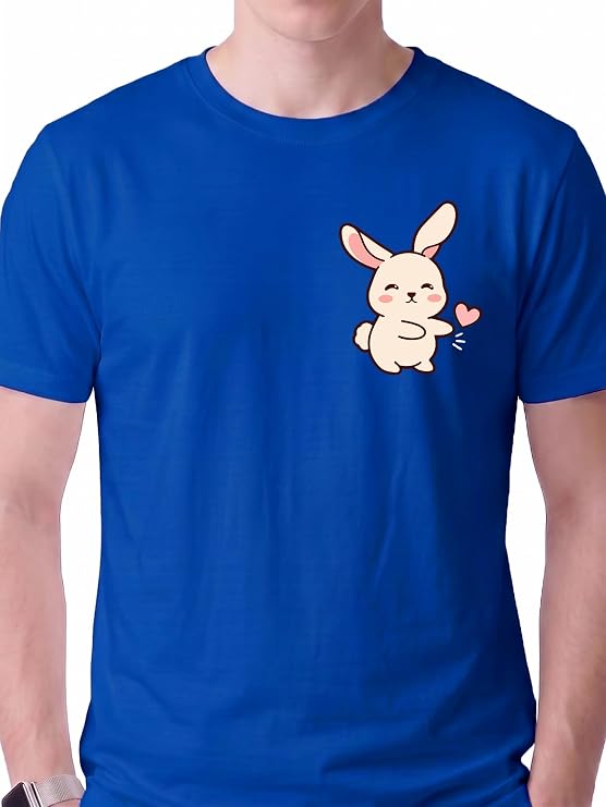Cute Rabbit Couple Matching T-Shirts – Adorable Couple Tees