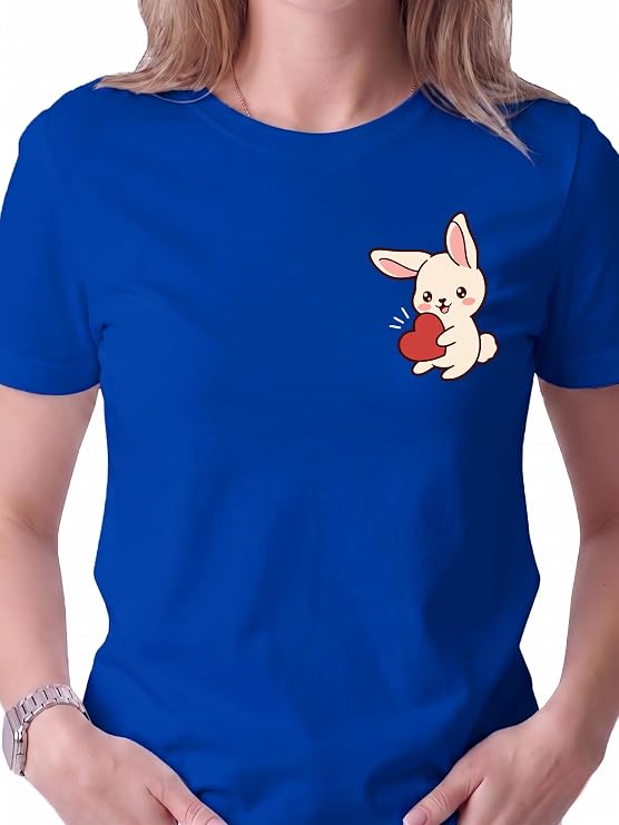 Cute Rabbit Couple Matching T-Shirts – Adorable Couple Tees