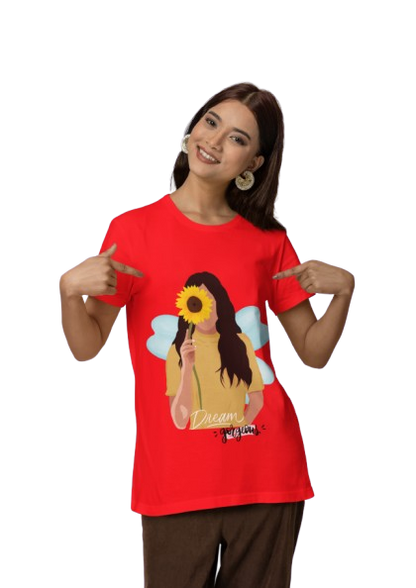 Dream Chaser Sunflower Graphic T-Shirt – Royal Blue