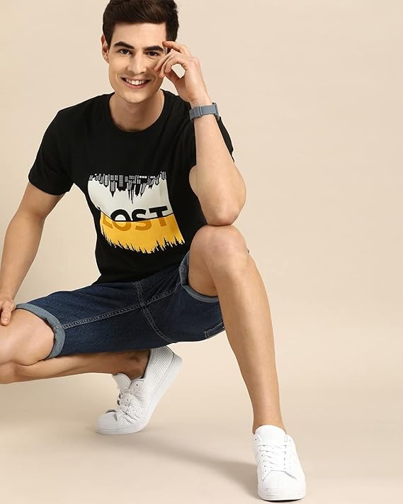Lost Graphic Print T-Shirt for Men