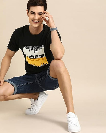 Lost Graphic Print T-Shirt for Men