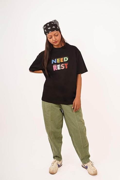“Need Rest” Graphic Print Women’s T-Shirt – Casual Cotton Comfort Tee