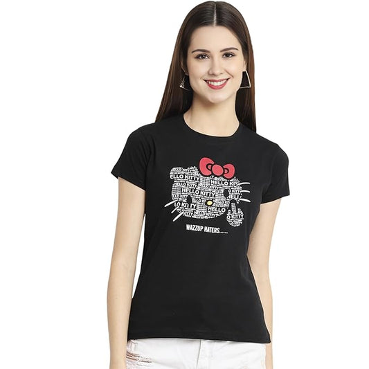Hello Kitty “Wazzup Haters” Graphic Print Women’s T-Shirt