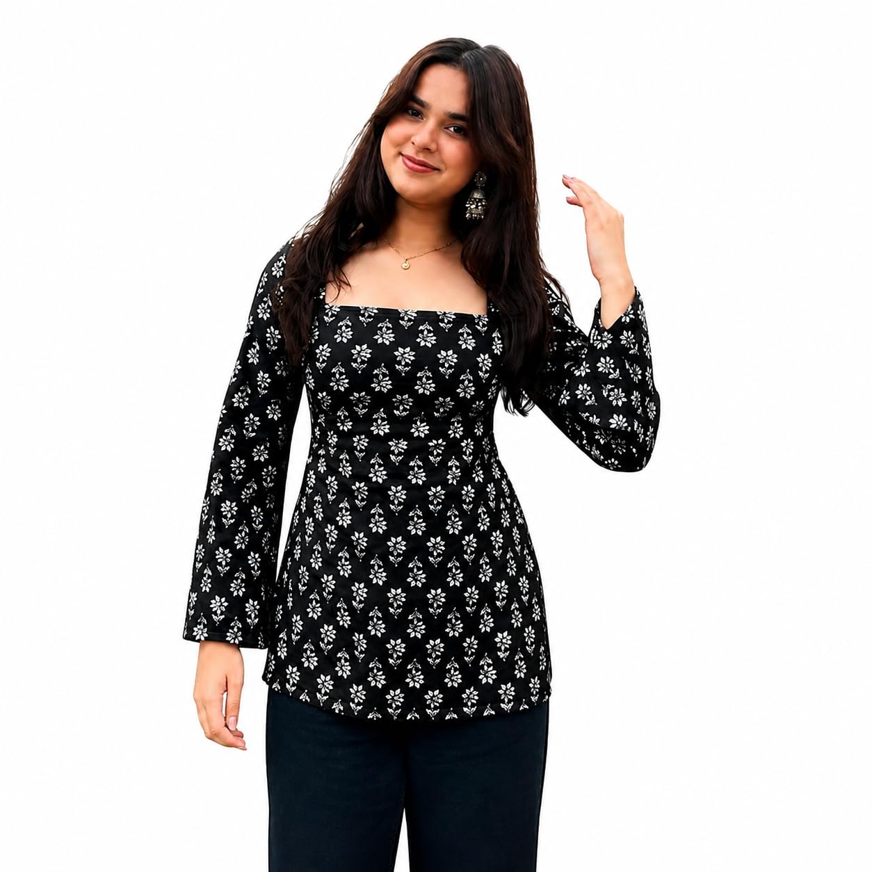 Marigold Square Kurti image 2