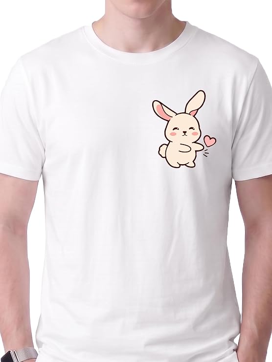Cute Rabbit Couple Matching T-Shirts – Adorable Couple Tees