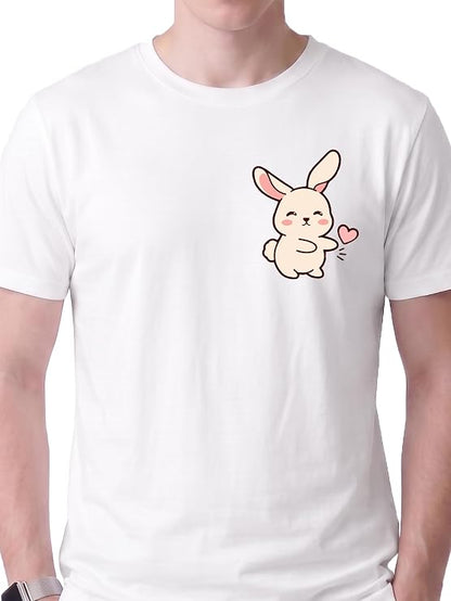 Cute Rabbit Couple Matching T-Shirts – Adorable Couple Tees