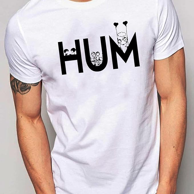 Hum Tum Graphic Print Couple T-Shirt Set
