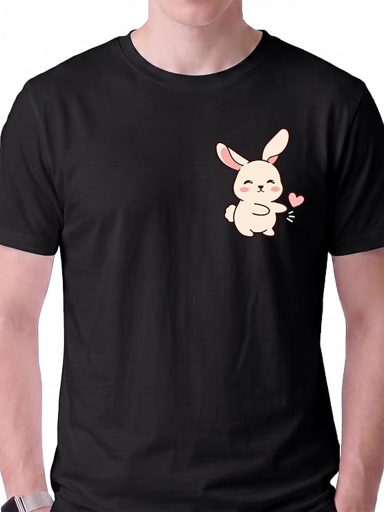 Cute Rabbit Couple Matching T-Shirts – Adorable Couple Tees