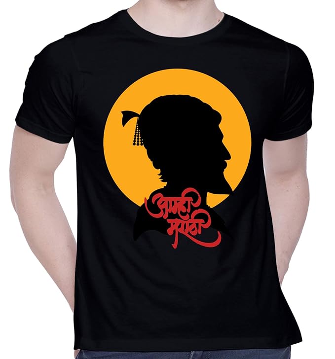 Chhatrapati Shivaji Maharaj Graphic T-Shirt – Bold Heritage Tribute Black Tee