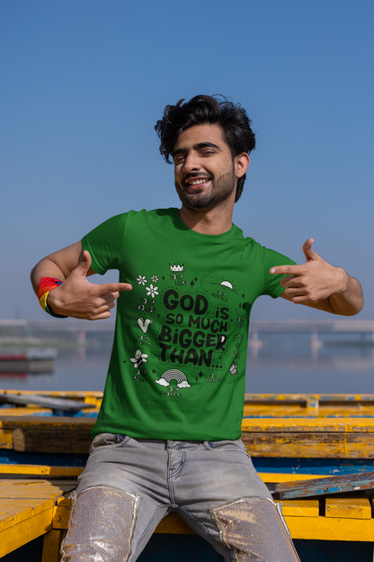 God Is Bigger Regular Men's Cotton T-shirt