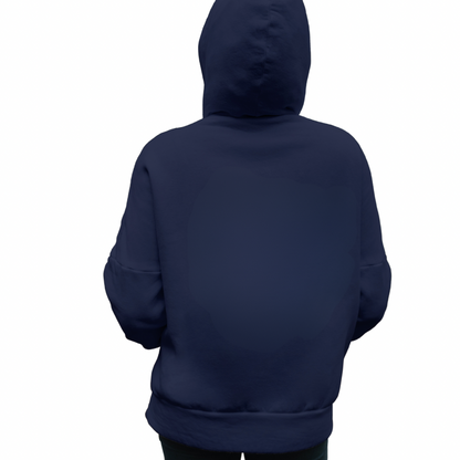 Plain Solid Cotton Hooded Sweatshirt - Clori