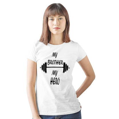 My Sister My Angel | My Brother My Hero Graphic Print Sibling T-Shirt