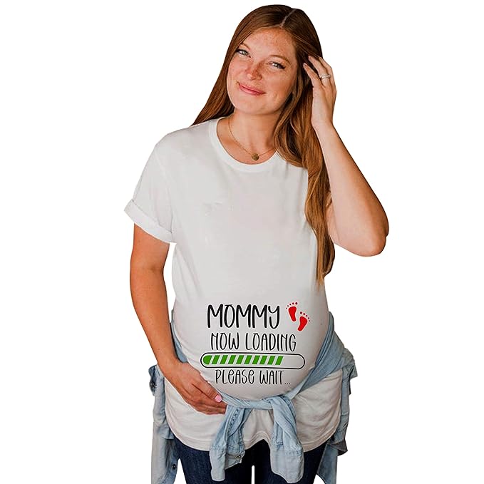 Pregnancy Graphic Print Couple T-Shirt – Matching Maternity & Daddy Tees