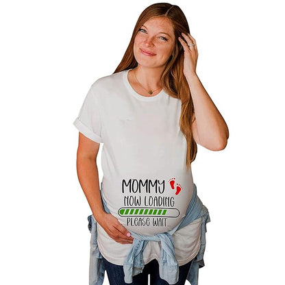 Pregnancy Graphic Print Couple T-Shirt – Matching Maternity & Daddy Tees