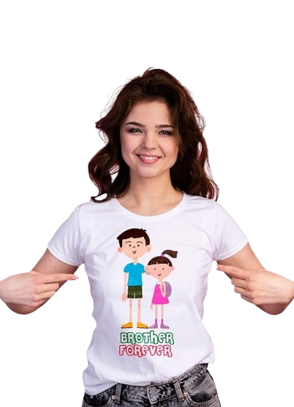 Brother Forever Graphic Print Sibling T-Shirt