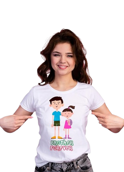 Brother Forever Graphic Print Sibling T-Shirt