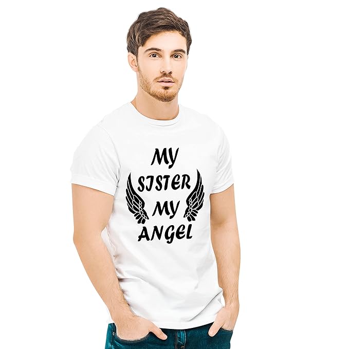My Sister My Angel | My Brother My Hero Graphic Print Sibling T-Shirt