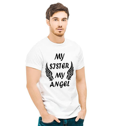 My Sister My Angel | My Brother My Hero Graphic Print Sibling T-Shirt