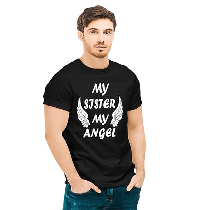 My Sister My Angel | My Brother My Hero Graphic Print Sibling T-Shirt