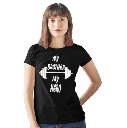 My Sister My Angel | My Brother My Hero Graphic Print Sibling T-Shirt