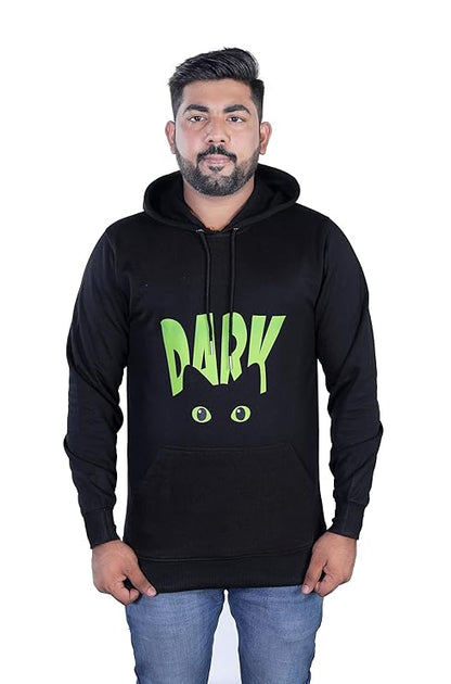 “Dark Eye” Graphic Print Men’s Hoodie – Streetwear Cotton Winter Sweatshirt