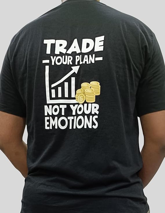 PD CLORI Men's Graphic T-Shirt, Black, Trust Your Crazy Idea Print, Casual Wear