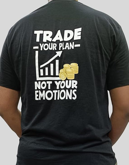 PD CLORI Men's Graphic T-Shirt, Black, Trust Your Crazy Idea Print, Casual Wear