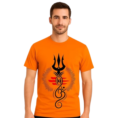 Shiva Trishul Om Graphic T-Shirt for Men