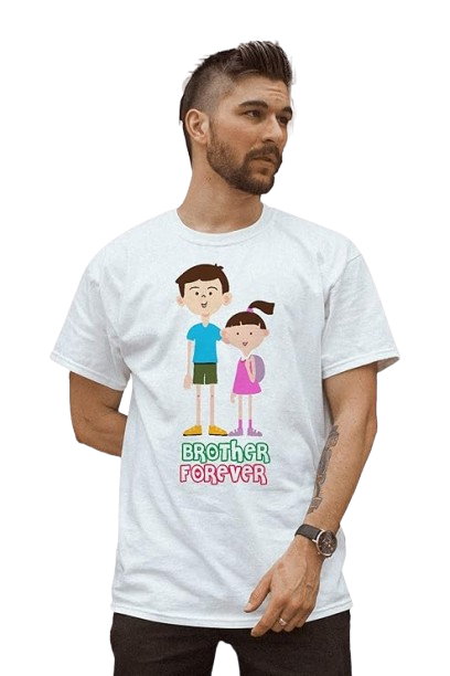 Brother Forever Graphic Print Sibling T-Shirt