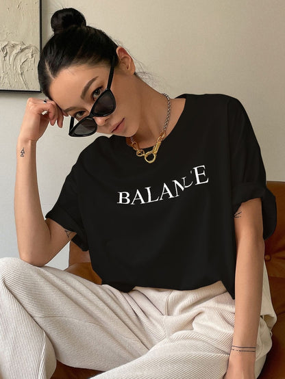 Balance Oversized Women's Cotton T-shirt