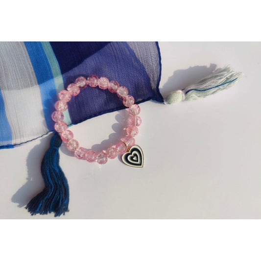 Illusion Heart Sparkle Crystal Bracelet - Clori