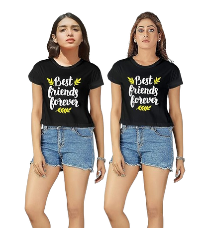 Best Friend Forever Graphic Print Women's T-Shirt