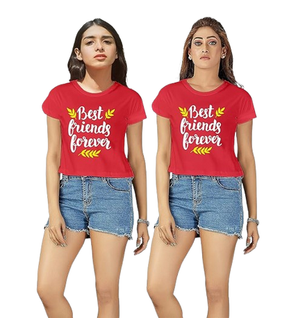 Best Friend Forever Graphic Print Women's T-Shirt