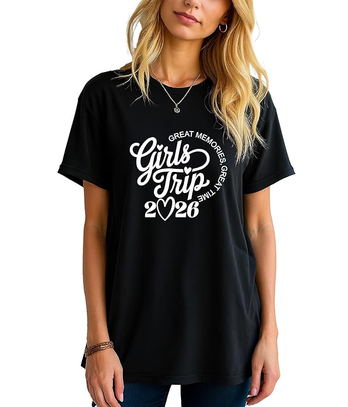 Girls Trip 2026 – Women’s Graphic Black T-Shirt