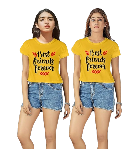 Best Friend Forever Graphic Print Women's T-Shirt