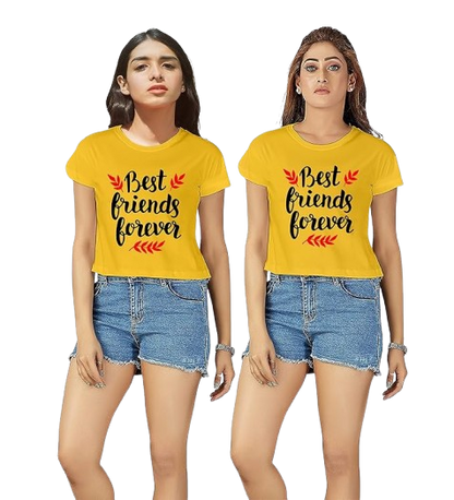 Best Friend Forever Graphic Print Women's T-Shirt