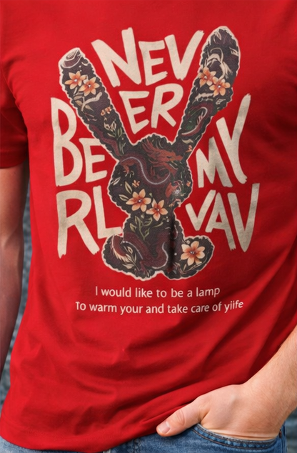 Never Be My Rival – Graphic Blue T-Shirt