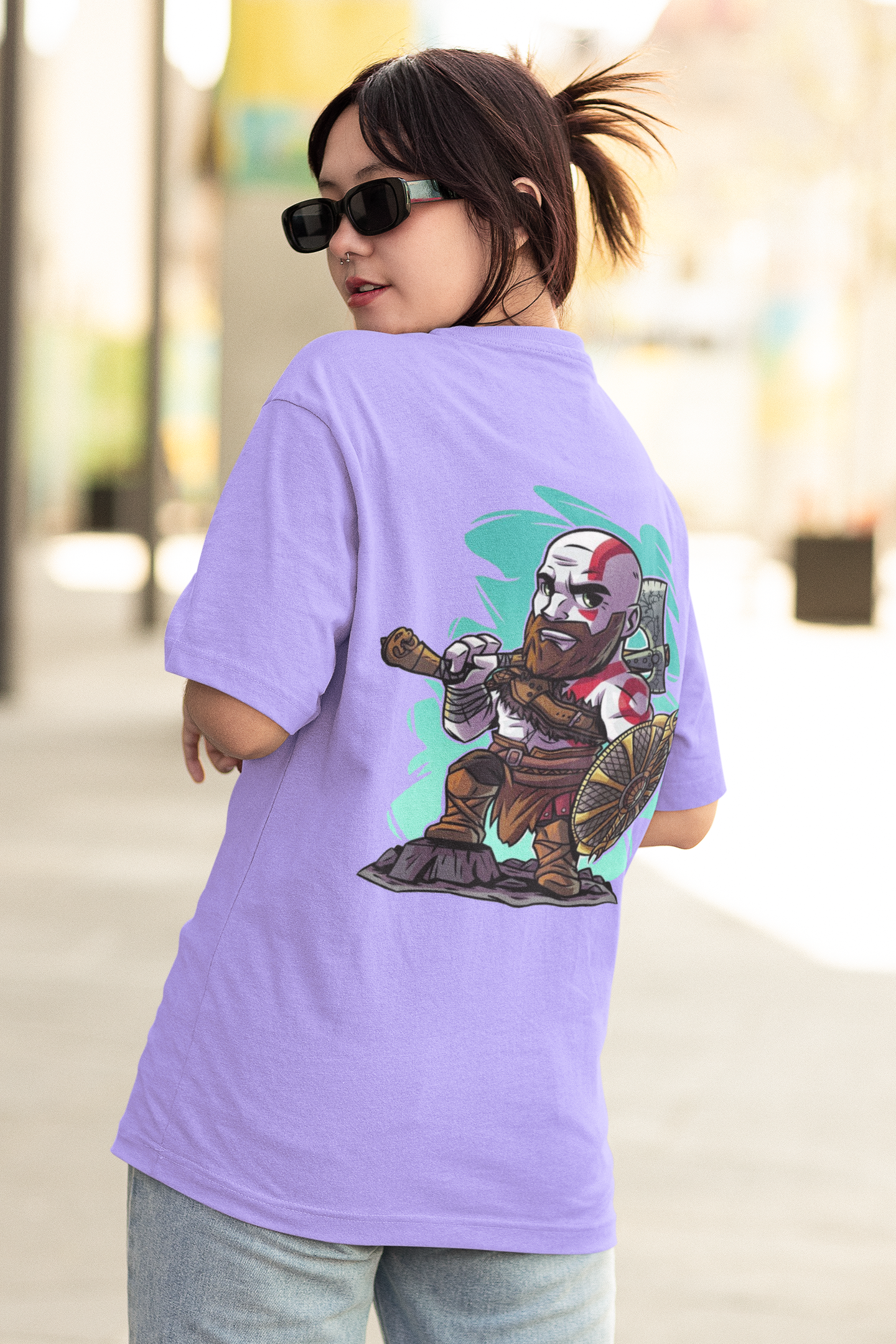 God of War Oversized Women's Cotton T-shirt