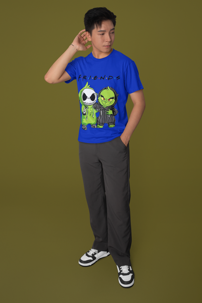 Friends Men's Cotton T-shirt - Comfortable Regular Fit Graphic Tee for Fans