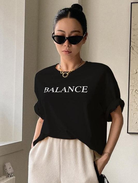 Balance Oversized Women's Cotton T-shirt