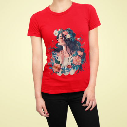Beautiful Lady Women's Regular Cotton T-Shirt