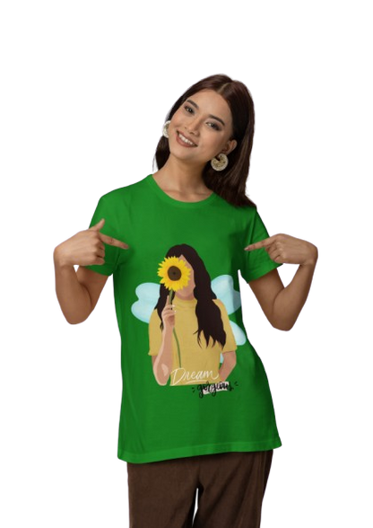 Dream Chaser Sunflower Graphic T-Shirt – Royal Blue