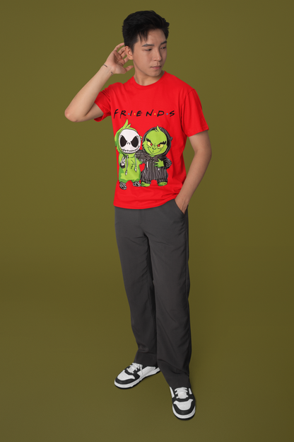 Friends Men's Cotton T-shirt - Comfortable Regular Fit Graphic Tee for Fans